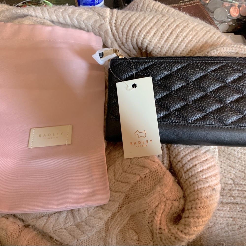 Radley London Angel Street Quilt (BLACK) Bifold Wallet